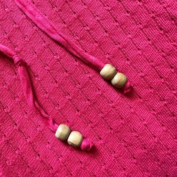 Athleta Shanti Ram Sweater Tank Dress Pink Lined Drawstring Waist Womens Medium - Picture 3 of 7